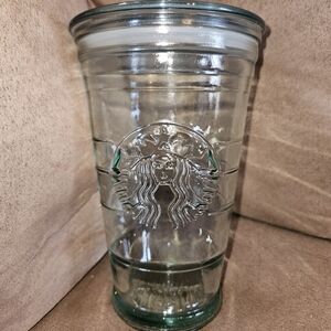 Collectible Starbucks 16 Oz. Recycled Glass Tumbler,  No Straw